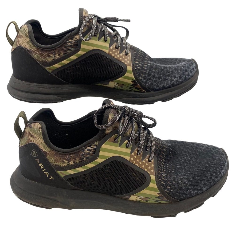 Ariat Fuse Athletic Shoe Mens 10.5 Olive Camo Mesh Casual 10029742